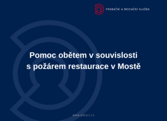 Pomoc obětem v souvislosti s požárem restaurace v Mostě